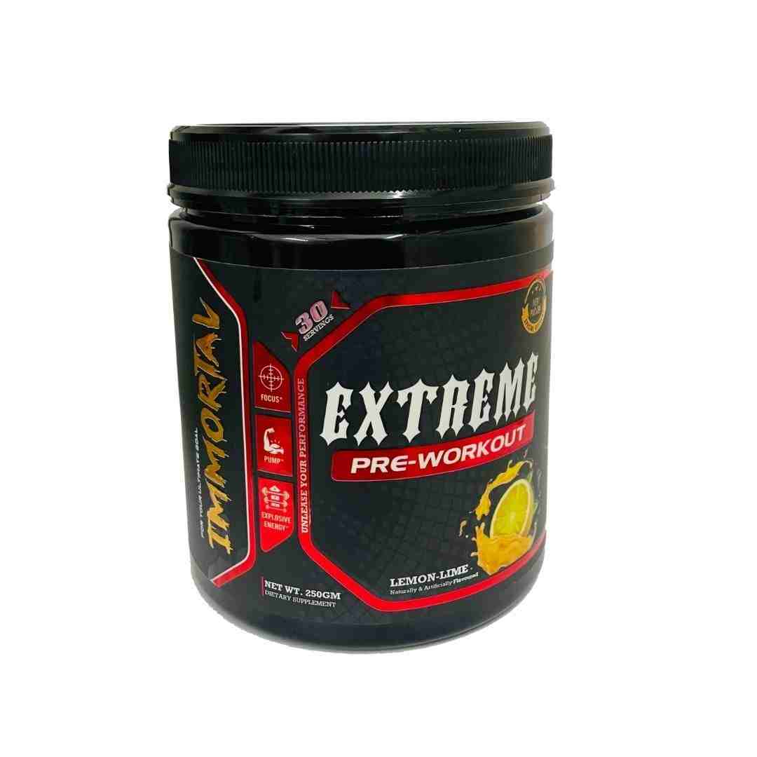 immortal Pre-Workout 30servings Pre Workout  250g Lemon